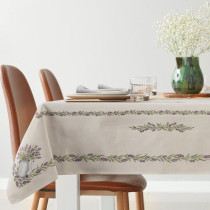 Gobelínové obrusy - CHENILLE 1222 s levanduľou 120x140 cm Gobelínové obrusy - CHENILLE 1222 s levanduľou 120x140 cm