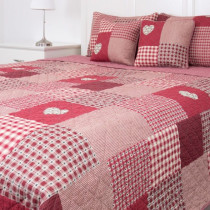 Prešívaný prehoz - DELUXE PATCHWORK červený Prešívaný prehoz - DELUXE PATCHWORK červený