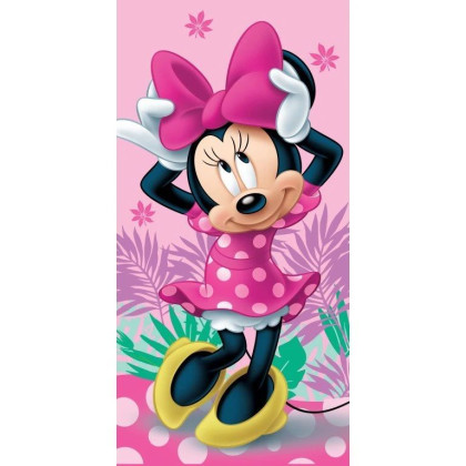 Detská plážová osuška Minnie pink 02