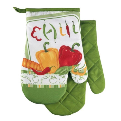 CHŇAPKA kuchynská rukavica 2ks - F5212 chilli