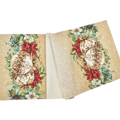 Vianočná gobelínová šerpa - behúň na stôl 053V