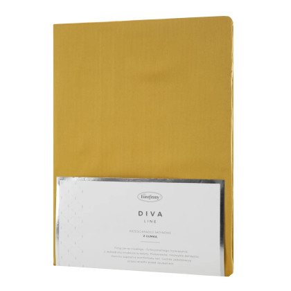 Prestieradlo 100x200 / 25 cm DINA z bavlneného saténu - horčicová okrová Prestieradlo 100x200 / 25 cm DINA z bavlneného saténu - horčicová okrová