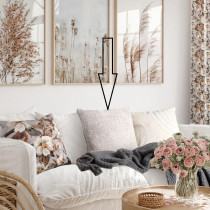 Obliečka na vankúš ARI z ľanovej látky svetlosivá