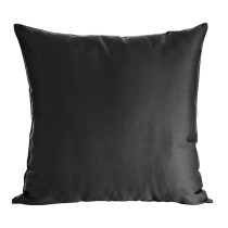 Jednofarebná obliečka na vankúš NOVA 40x40 cm z bavlneného saténu - čierna Jednofarebná obliečka na vankúš NOVA 40x40 cm z bavlneného saténu - čierna
