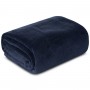 Deka SIMPLE tmavo modrá 150x200 cm na dotyk jemná jednofarebná deka