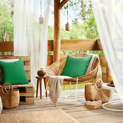 Záhradná nepremokavá obliečka na vankúšik GARDEN zelená