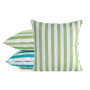 Záhradná nepremokavá obliečka na vankúšik GARDEN zelená s pruhmi