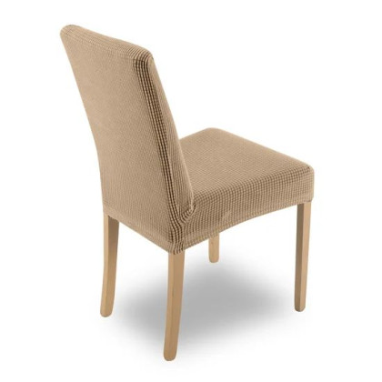 Poťah na stoličku 35x33 cm, výška operadla 55 cm, bežový