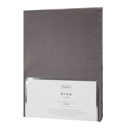 Prestieradlo 180x200 cm DINA z bavlneného saténu - tmavosivé