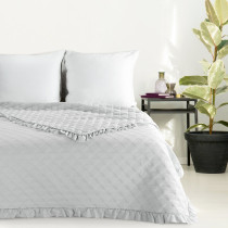 Prehoz VANESA s volánikom 170x210 cm strieborná Prehoz VANESA s volánikom 170x210 cm strieborná