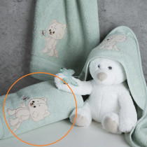 Bavlnená detská osuška BABY 66 s nášivkou mačičky Bavlnená detská osuška BABY 66 s nášivkou mačičky