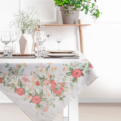Obrus 90x90 cm SUMMER 12 s tlačeným motívom rozkvitnutých kvetov