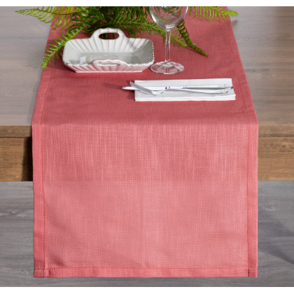 Jednofarebný behúň, šerpa na stôl 40x140cm tehlový
