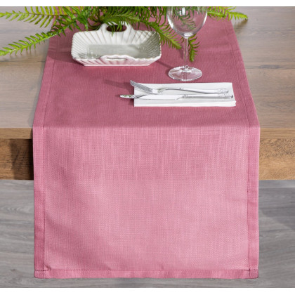 Jednofarebný behúň, šerpa na stôl 40x140cm staroružový