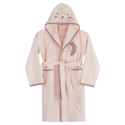 Detský bavlnený župan BABY 68, univ. 4-6 rokov ružový