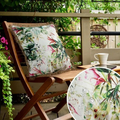 Záhradná nepremokavá obliečka na vankúšik GARDEN 31G so strapcami