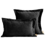 Zamatová obliečka ELEGANT na vankúš, 50x50 cm, čierna