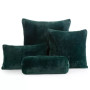 Obliečka na vankúš NINA 60x60 cm tmavozelená z mäkkej kožušiny
