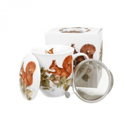 Porcelánový bylinkový hrnček Veverička 0,4 l