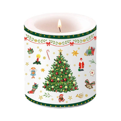 Sviečka Christmas Evergreen 9 cm Sviečka Christmas Evergreen 9 cm