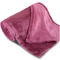 Deka SleepWell- mikroflanel - staroružová