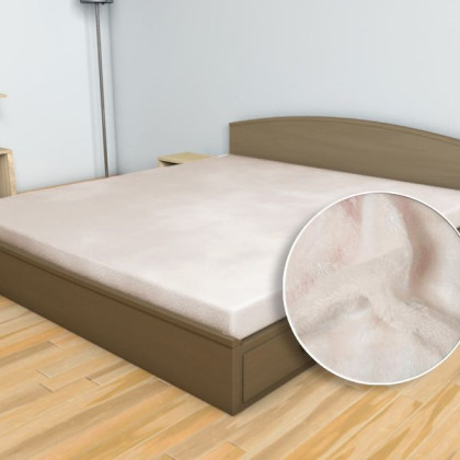 Prestieradlo SLEEP WELL Mikroplyš - mandlová