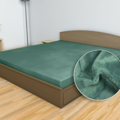 Prestieradlo SLEEP WELL Mikroplyš - lesná zeleň Prestieradlo SLEEP WELL Mikroplyš - lesná zeleň
