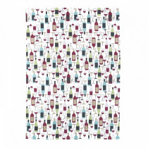 Kuchynské utierky Dekoro 73741 Poháre a fľaše vínové 