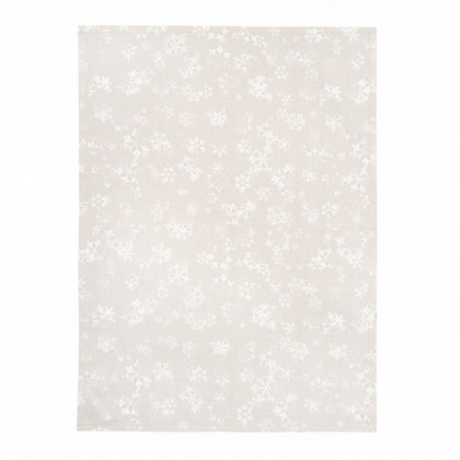 Kuchynská utierka Vločky béžovo-biela 9139