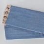 Jemný tkaný prehoz na pohovku aj posteľ SIRTI modrý 200x240 cm