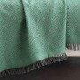 Jemný tkaný prehoz na pohovku aj posteľ ELITE zelený 170x240 cm
