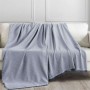 Jemný tkaný prehoz na pohovku aj posteľ ELITE sivý 170x240 cm
