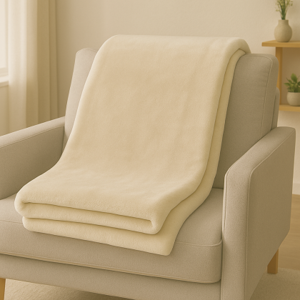 Deka SleepWell mikroflanelová krémová