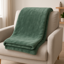 Deka SLEEP WELL mikroflanel uni hladka šalviová 