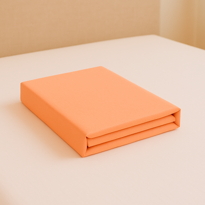 Bavlnené klasické prestieradlo marhuľová 08