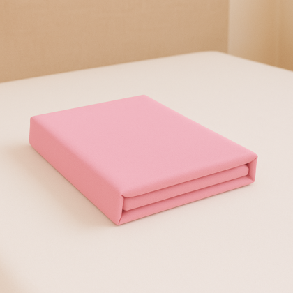 Bavlnené klasické prestieradlo ružové