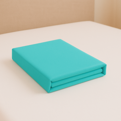 Bavlnené klasické prestieradlo tyrkysová