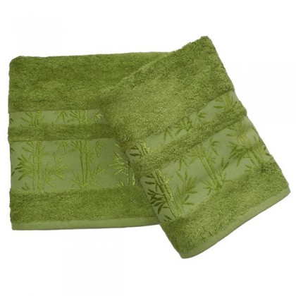 Bambusový uterák TIBET zelená