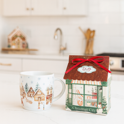 Porcelánový hrnček Vianočná dedinka 0,4l (domček) Porcelánový hrnček Vianočná dedinka 0,4l (domček)