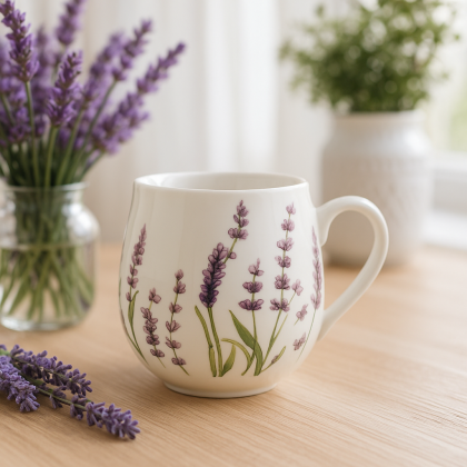 Porcelánový Hrnček Lavender 0,43l Porcelánový Hrnček Lavender 0,43l