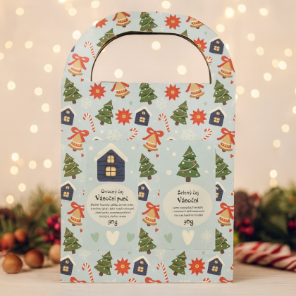 Darčeková taška Kúzelná zima - zelený a ovocný čaj