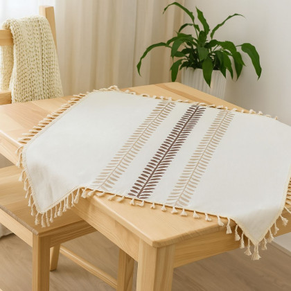 Boho štýl - vyšívaný obrus 85x85 cm, natur 95 Boho štýl - vyšívaný obrus 85x85 cm, natur 95