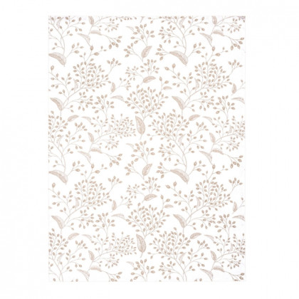 Kuchynské utierky Dekoro vetvičky, bobule biela béžová