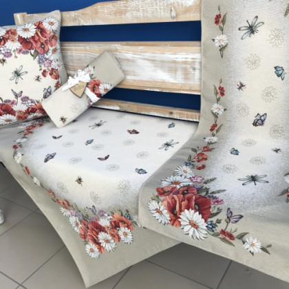 Gobelínové obrusy - 781 margarétky a divé maky