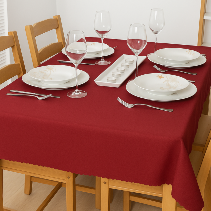 Teflónový obrus UNI bordová 354