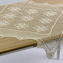 Háčkovaný - vyšívaný obrus 85x85 cm, štýl BOHO 021 Háčkovaný - vyšívaný obrus 85x85 cm, štýl BOHO 021