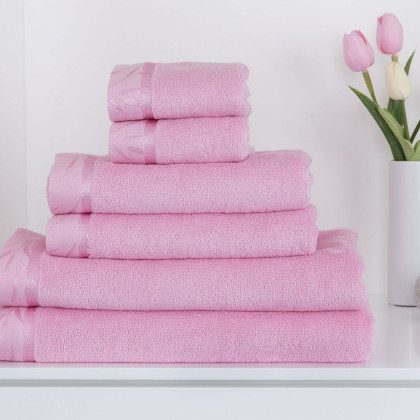 LUNA bambusové uteráky, osušky - ružová