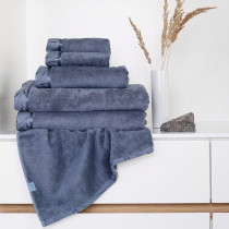LUNA bambusové uteráky, osušky - modrošedá