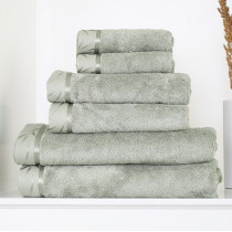 LUNA bambusové uteráky, osušky - svetlo zelené