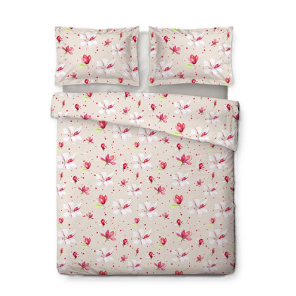 Posteľné obliečky mikroplyš Magnolie
